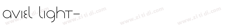 Aviel Light字体转换